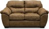 Casual Contemporary Silt Brown Loveseat - Grant