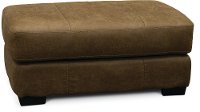 Casual Contemporary Silt Brown Ottoman - Grant