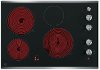 JP3530SJSS GE 30 Inch Smoothtop Electric Cooktop with Silver Knobs - Stainless Steel