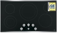 JP3536SJSS GE 36 Inch Smoothtop Electric Cooktop with Silver Knobs - Stainless Steel-4