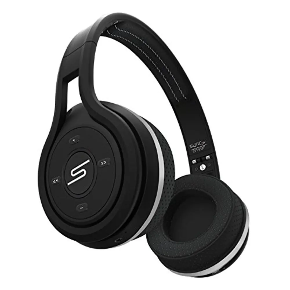 SMS-BTWS-SPRT-BLK SMS On-Ear Wireless Sport Headphones - Black-1