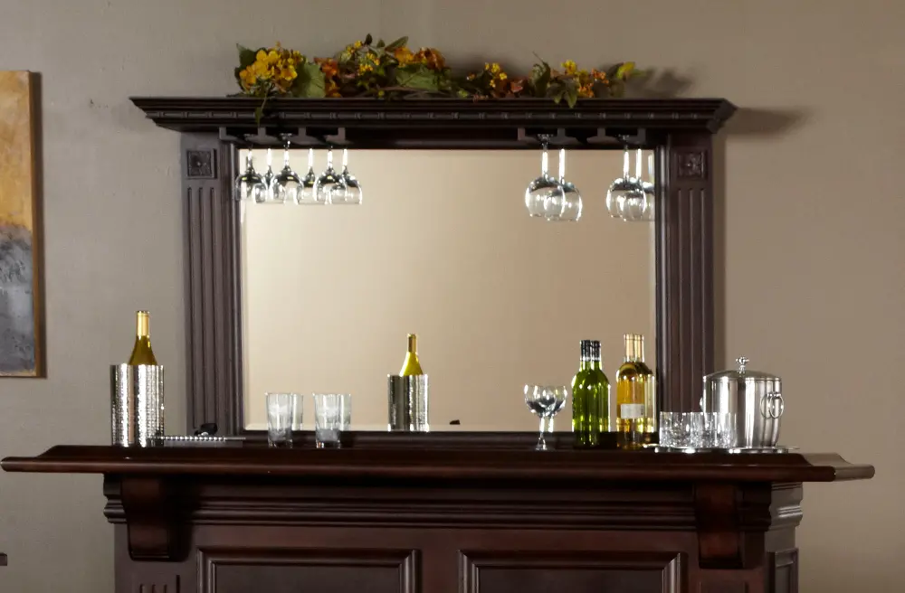 Roma Bar Mirror with Crown-1