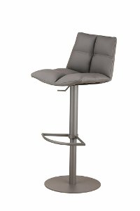 Gray Adjustable Bar Stool - Roma