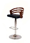 LCADSWBABLWA Adele Black Adjustable Bar Stool