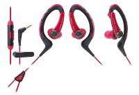 ATH-SPORT1ISRD,RED Audio Technica ATH-SPORT1iS SonicSport In-Ear Headphones - Red