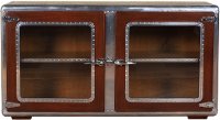 Dark Cherry and Light Cherry Console/Sofa Back Cabinet - Ferault