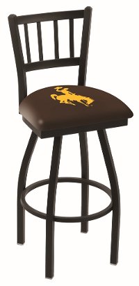 L01825Wymng 25 Inch Jailhouse Counter Stool - University of Wyoming