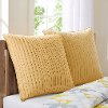 Clearance Ink+Ivy Quilted Yellow Euro Sham