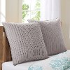 Ink+Ivy Quilted Taupe Euro Sham