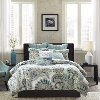 Clearance Mira Taupe and Blue Full-Queen Bedding Collection