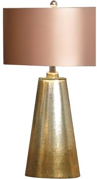 Aged Mercury Glass Table Lamp
