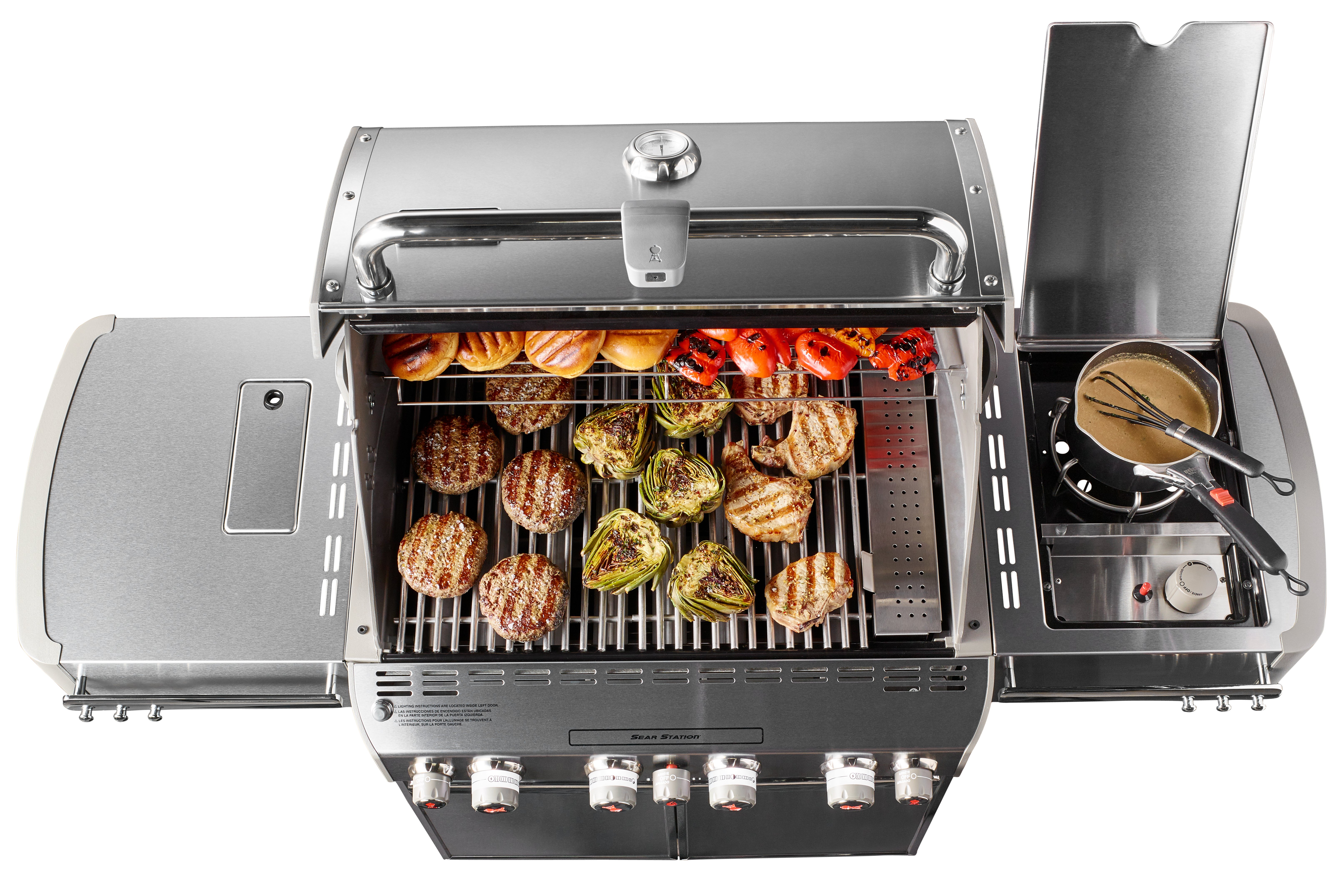 7270001,S470-NG Weber Summit S-470 Natural Gas Grill - Stainless Steel-5