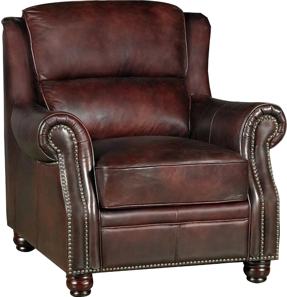 Novara Brown Classic Leather Chair-1