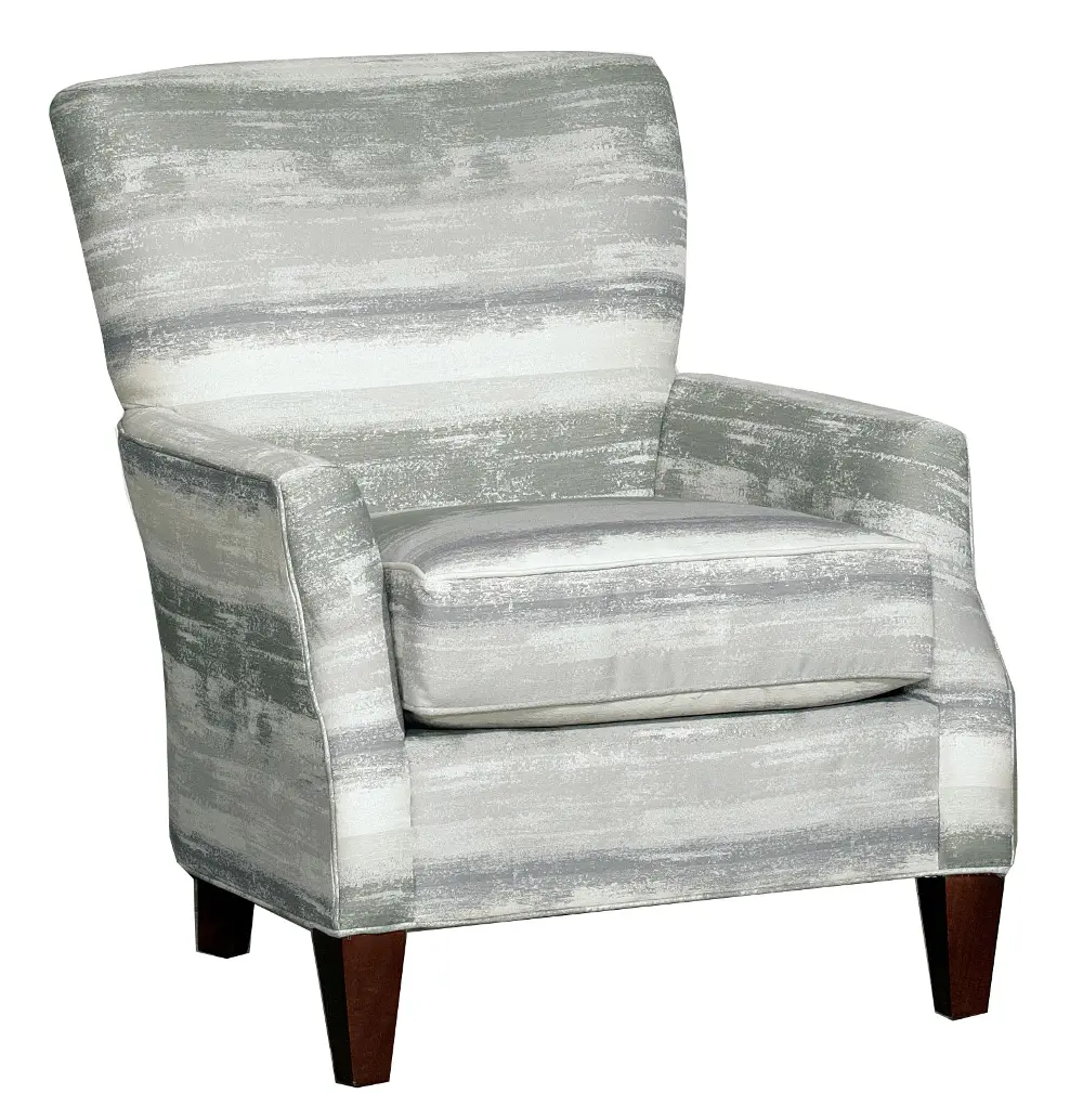 Moxie Watercolor Gray Upholstered Casual Accent Chair-1