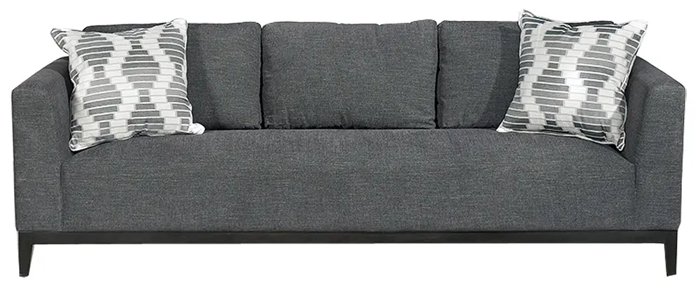 Tribeca Onyx Black Upholstered Modern Sofa-1