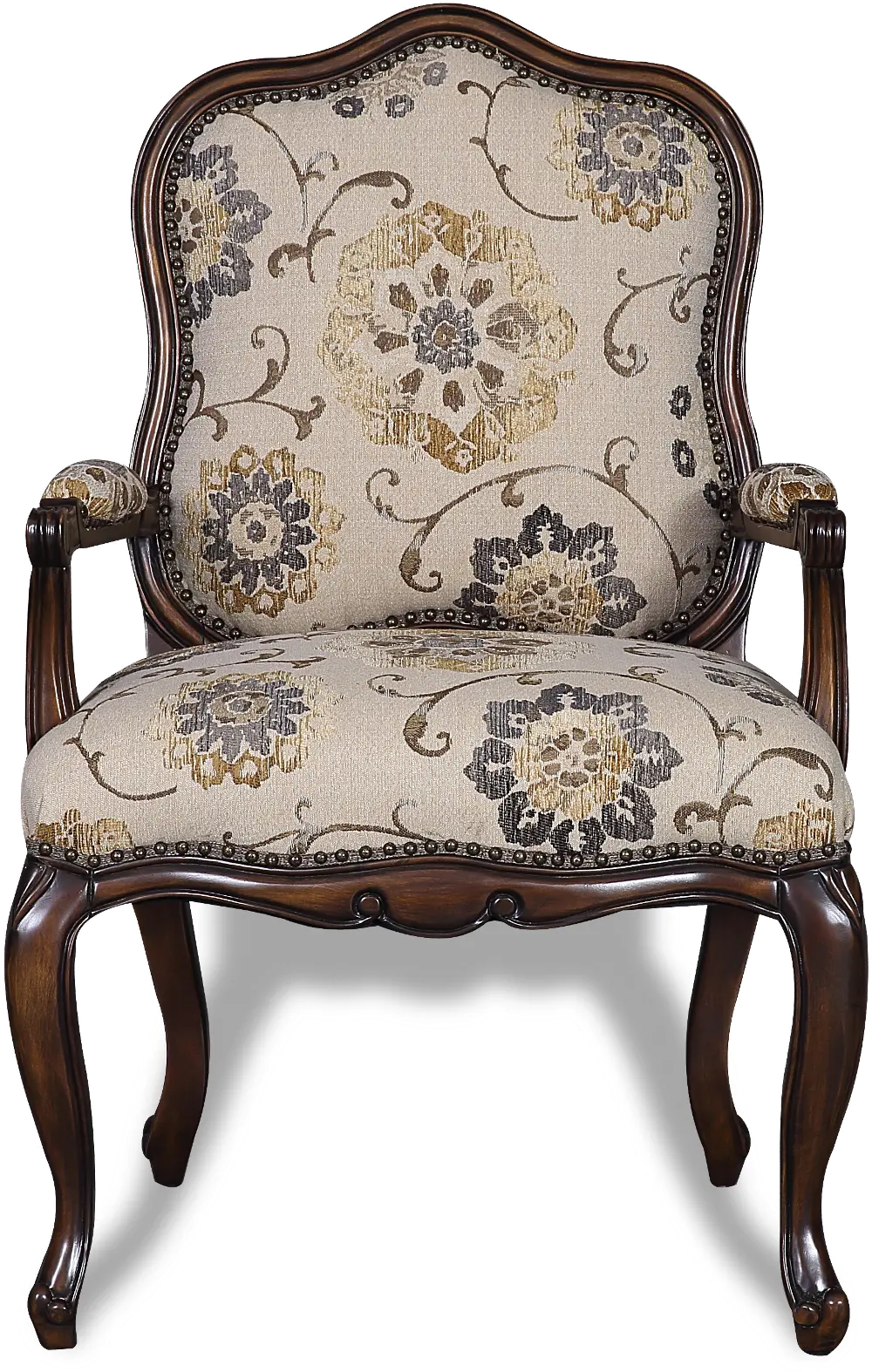 Chelsea Tobacco Pattern Upholstered Wood Chair-1