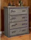 Clearance Fort Rustic Driftwood 4-Drawer Chest