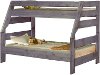 Rustic Driftwood Gray Twin-over-Full Bunk Bed - Fort