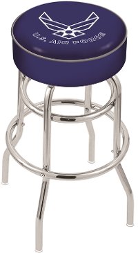 L7C125AirFor 25 Inch Double Ring Counter Stool - US Air Force