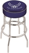 25 Inch Double Ring Swivel Counter Stool - US Air Force