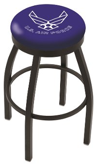 Black Swivel Bar Stool - US Air Force