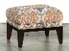 Silver Lake Sand Patterned Upholstered Traditional Ottoman