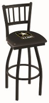 25 Inch Slat Back Swivel Counter Stool - US Army