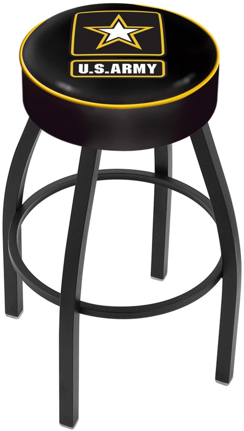 Black 30 Inch Cushion Bar Stool Us Army Rc Willey Furniture