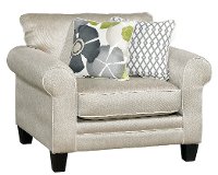 Petal Platinum Gold Upholstered Casual Chair