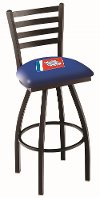 25 Inch Ladder Back Swivel Counter Stool - US Coast Guard