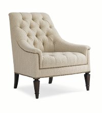 Classic Elegance 33 Inch Linen Upholstered Traditional Chair