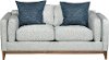 Kelsey Stone Upholstered Mid-Century Modern Loveseat