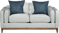 Mid-Century Modern Stone Loveseat - Kelsey