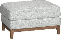 Mid-Century Modern Stone Ottoman - Kelsey