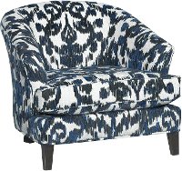 Mid Century Modern Cobalt Blue Accent Chair - Kelsey