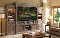 Washed Brown 4 Piece Decorative Entertainment Center - Estancia