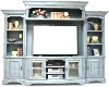 5 Piece Slate Blue Entertainment Center - Legacy
