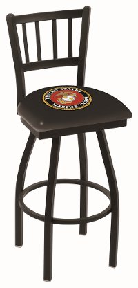 L01825Marine 25 Inch Jailhouse Counter Stool - US Marines