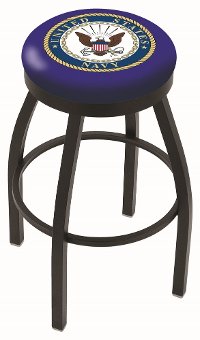 L8B2B30Navy Black 30 Inch Bar Stool - US Navy