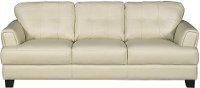 C971DC513CREAMSO Contemporary Cream Leather Sofa - District