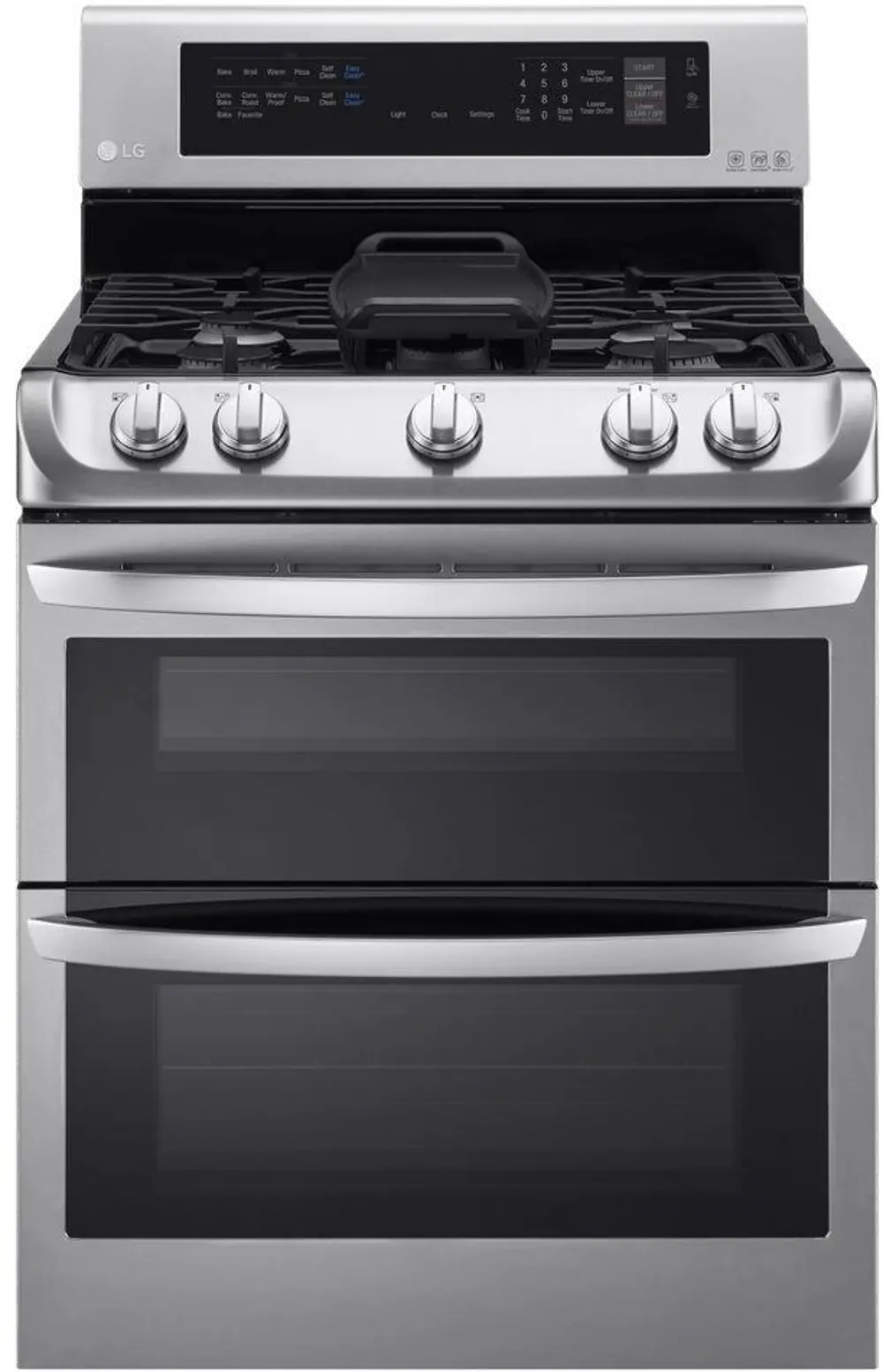 LDG4315ST LG Double Oven Gas Range with ProBake Convection -  6.9 cu. ft. Stainless Steel-1