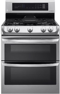 LDG4315ST LG Double Oven Gas Range with ProBake Convection - 6.9 cu. ft. Stainless Steel
