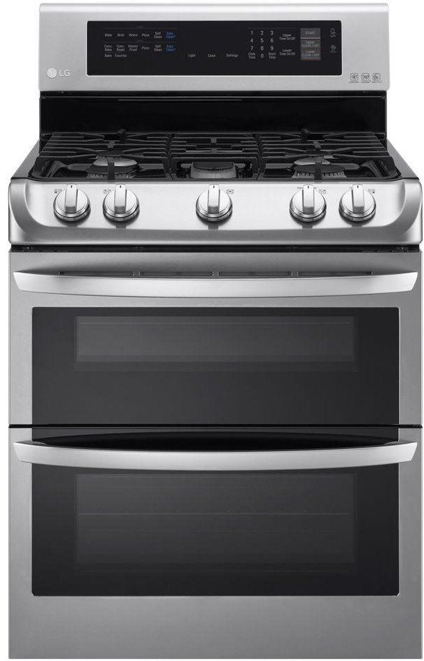 LDG4313ST LG Double Oven Gas Range with EasyClean - 6.9 cu. ft. Stainless Steel-1