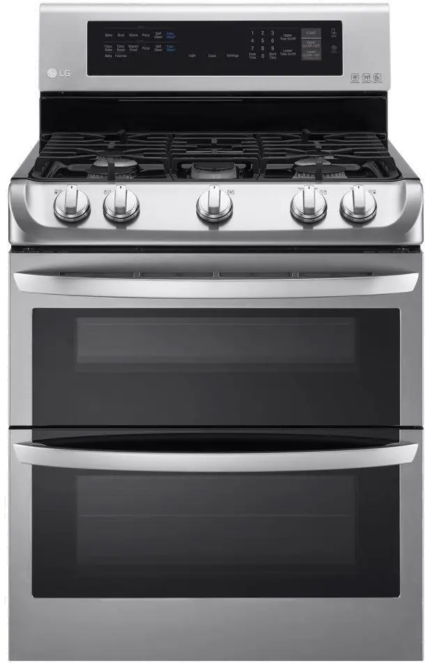 LDG4313ST LG Double Oven Gas Range with EasyClean - 6.9 cu. ft. Stainless Steel-1