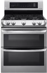LDG4313ST LG Double Oven Gas Range with EasyClean - 6.9 cu. ft. Stainless Steel