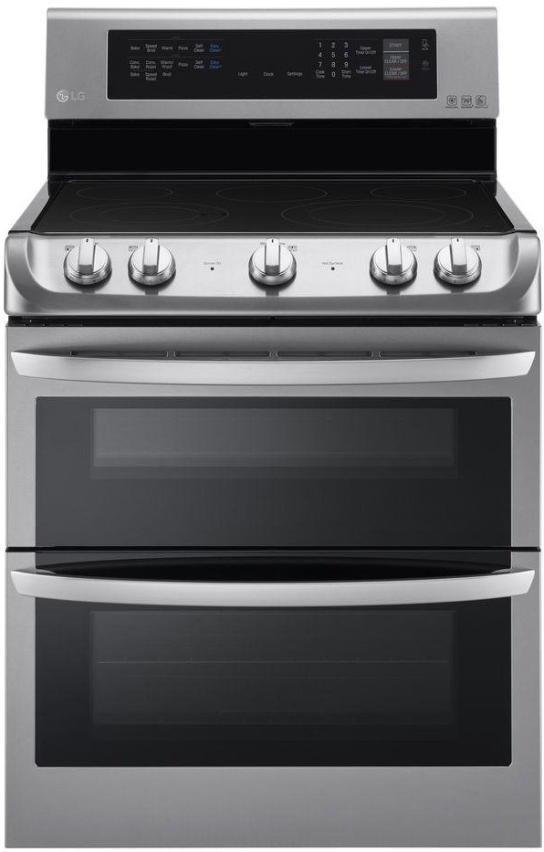 LDE4413ST LG Double Oven Electric Range - 7.3 cu. ft. Stainless Steel-1