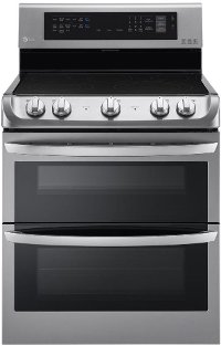 LDE4413ST LG Double Oven Electric Range - 7.3 cu. ft. Stainless Steel