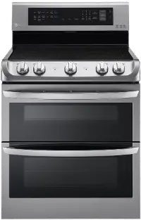 LDE4413ST LG Double Oven Electric Range - 7.3 cu. ft. Stainless Steel