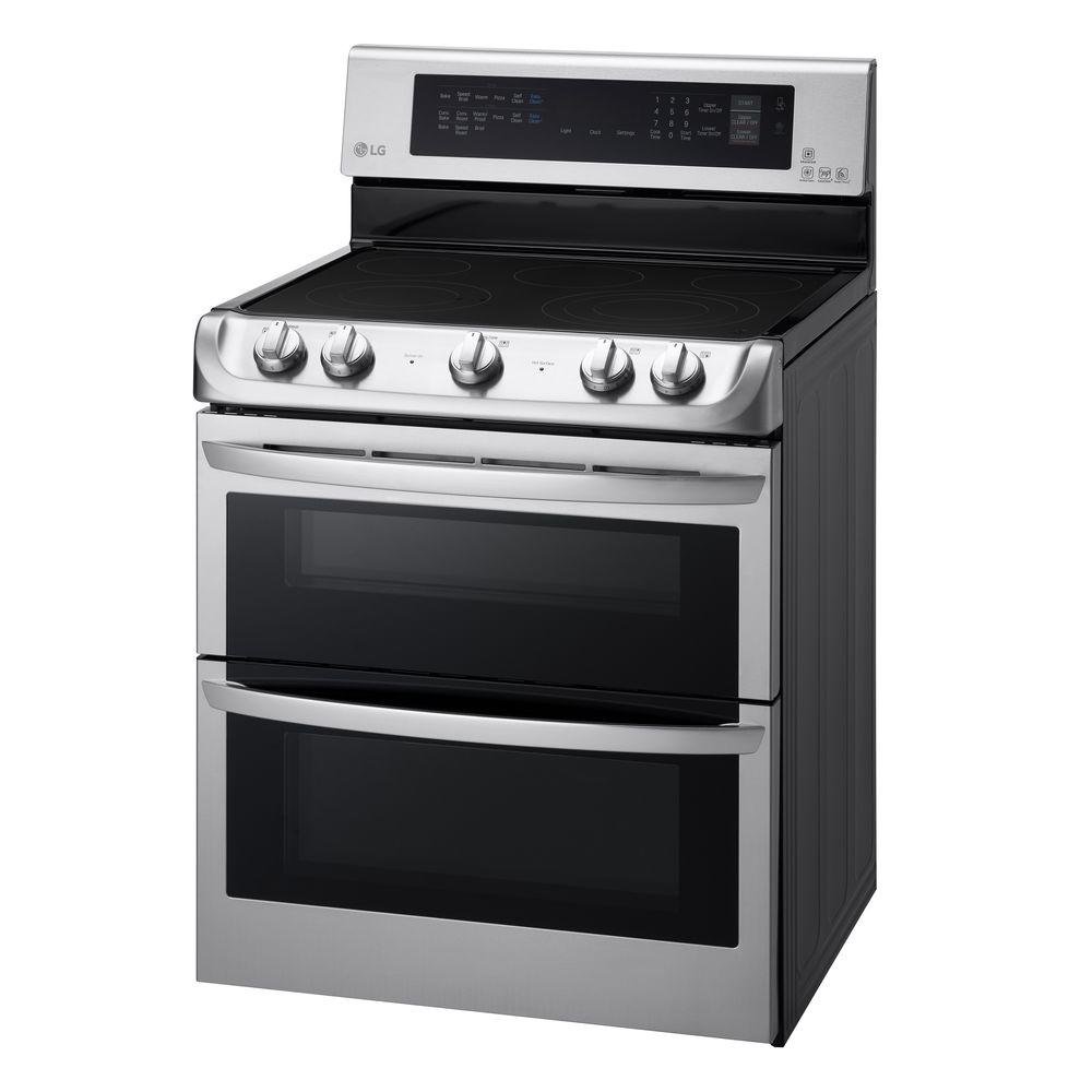 LDE4413ST LG Double Oven Electric Range - 7.3 cu. ft. Stainless Steel-3