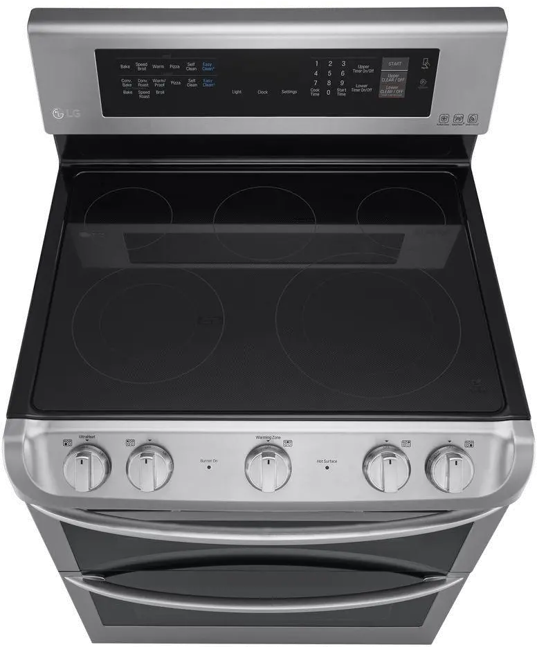 LDE4413ST LG Double Oven Electric Range - 7.3 cu. ft. Stainless Steel-4
